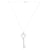 Tiffany & Co Collar con colgante de llave de corazón de plata esterlina Tiffany Metálico Metal  ref.361384