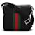 Bolso mensajero Gucci de nailon con diseño web Sherry Line Negro Nylon  ref.361393