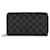 Louis Vuitton Damier Graphite Zippy Organizer Wallet Black Cloth  ref.361471