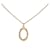 Dior Gold Round Pendant Necklace Golden Metal  ref.361733