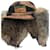 Christian Dior Dior Galliano Spring 2002 Street Chic cap Christian coyote fur winter hat Brown Leather  ref.361911