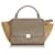 Céline Celine Brown Small Trapeze Leather Satchel Taupe Suede Pony-style calfskin  ref.362031