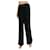 Christian Dior Pantalón de terciopelo negro en viscosa y seda  ref.362239