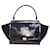 Céline Celine Black Trapeze Leather Handbag Suede Patent leather  ref.362408