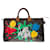 Louis Vuitton Speedy Handbag 40 in custom brown monogram canvas "Art is Beautiful" Cloth  ref.362691