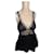 Top tank top lace lingerie JPG sensuality by Jean Paul Gaultier Black Nylon  ref.363121