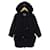 [Occasion] ALEXANDER MCQUEEN manteau capuche zippé laine mélangée 38 Couleur noire Coton Nylon Rayon  ref.363178