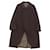 Givenchy [Occasion] Manteau vintage en laine Kashmiya Bal de Givancy Manteau Balmacaan Cachemire Polyester Marron  ref.363180