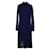 Robe en maille à carreaux Diane Von Furstenberg Laine Bleu  ref.363564