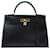 Hermès hermes kelly Black Leather  ref.363569
