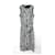 Michael Kors Zebra Print Belted Dress Black Rayon  ref.363589
