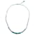 Dior Necklaces Silvery White Green Metal  ref.363621