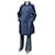 raincoat woman Burberry vintage size 36/38 Navy blue Cotton Polyester  ref.363737