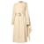 GUCCI Trench-coat drapé en laine superposé avec ceinture Beige  ref.364133