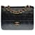 Timeless Bolso bandolera Chanel Classique muy chic 25 cm en piel de cordero acolchada negra, guarnición en métal doré Negro Cuero  ref.364427