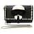 Fendi Black Karlito Leather Wallet on Chain White Fur Pony-style calfskin  ref.364576