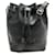 Céline VINTAGE HANDBAG CELINE BUCKET IN BLACK SEED LEATHER BANDOULIERE HAND BAG  ref.365067