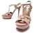 YVES SAINT LAURENT SANDALS TRIBUTE 193098 38.5 PINK LEATHER SHOES  ref.365151