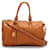 Fendi Leather Selleria Boston Bag in pelle di vitello marrone  ref.365255