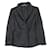 [Occasion] ALEXANDER MCQUEEN 2005 Made Light Melton Jacket Blouson en fourrure de lapin sur le devant 40 Dame noire Polyester Laine Nylon Rayon Lycra  ref.365345