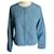 Agnès b. AGNES B Light cotton cardigan jacket T.38 very good condition Light blue  ref.365501