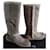 Pair of IKKS child leather boots 30 Stuffed in their box never worn Beige  ref.365906