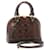 LOUIS VUITTON Monogram Vernis Rayure Alma BB Hand Bag Amarante M91700 auth 23844 Patent leather  ref.365970