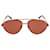 Stella Mc Cartney Occhiali da sole in metallo stile aviatore Rosso  ref.366715