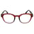 Dior Marcos ópticos redondos de acetato Roja  ref.366725