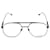 Saint Laurent Óculos óticos de titânio aviador Preto  ref.366726