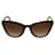 Prada Gafas de sol de acetato con montura de ojo de gato Castaño  ref.366730
