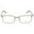 Saint Laurent Square Metal Optical Glasses Silvery Metallic  ref.366741