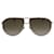 Óculos de sol de metal estilo aviador Dior Marrom  ref.366752
