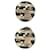 Chanel Earrings Black White Resin  ref.366770