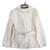 [Used] ALEXANDER MCQUEEN Ivory Coat White Silk Cotton  ref.366786