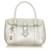 Fendi Silver Mini Selleria Linda Leather Handbag Silvery Pony-style calfskin  ref.366917