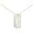 Gucci Silver Dog Tag Necklace Silvery Metal  ref.366954