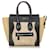 Luggage Céline Sac cabas Celine en cuir bicolore à micro bagages marron Veau façon poulain Noir Beige  ref.366994
