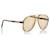 Dior Brown runde getönte Sonnenbrille Braun Dunkelbraun Kunststoff  ref.367032