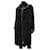 Fendi Manteaux, Vêtements d'extérieur Fourrure Noir  ref.367050