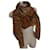 Gianfranco Ferré Ferré brindle foulard stole Brown Black Polyester  ref.367097