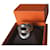 Hermès ANCHOR CHAIN 24 GM vertical Silvery Silver  ref.367199