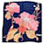 Christian Dior Lenço Sublime Dior Rosa Azul marinho Seda  ref.367535