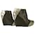 Pierre Balmain Botines con plataforma de cuña plateada y cuero negro Botines Zapatos 40 Hardware de plata  ref.367588