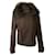 Joseph Khaki Jacket with Fur Collar Brown Wool  ref.367819