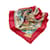 Hermès Lenço de seda Hermes Red Tropiques Vermelho Pano  ref.367890