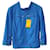 Jaqueta de couro azul NWT Fendi  ref.368042