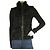 Twin Set Simona Barbieri Schwarzer Hammelfell-Strickjacke aus Wolle vorne Gr 42