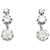 inconnue Lever-back earrings in platinium and diamonds. Platinum  ref.368195