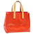 LOUIS VUITTON Monogram Vernis Reade PM Hand Bag Red M91088 LV Auth 24034 Patent leather  ref.368241